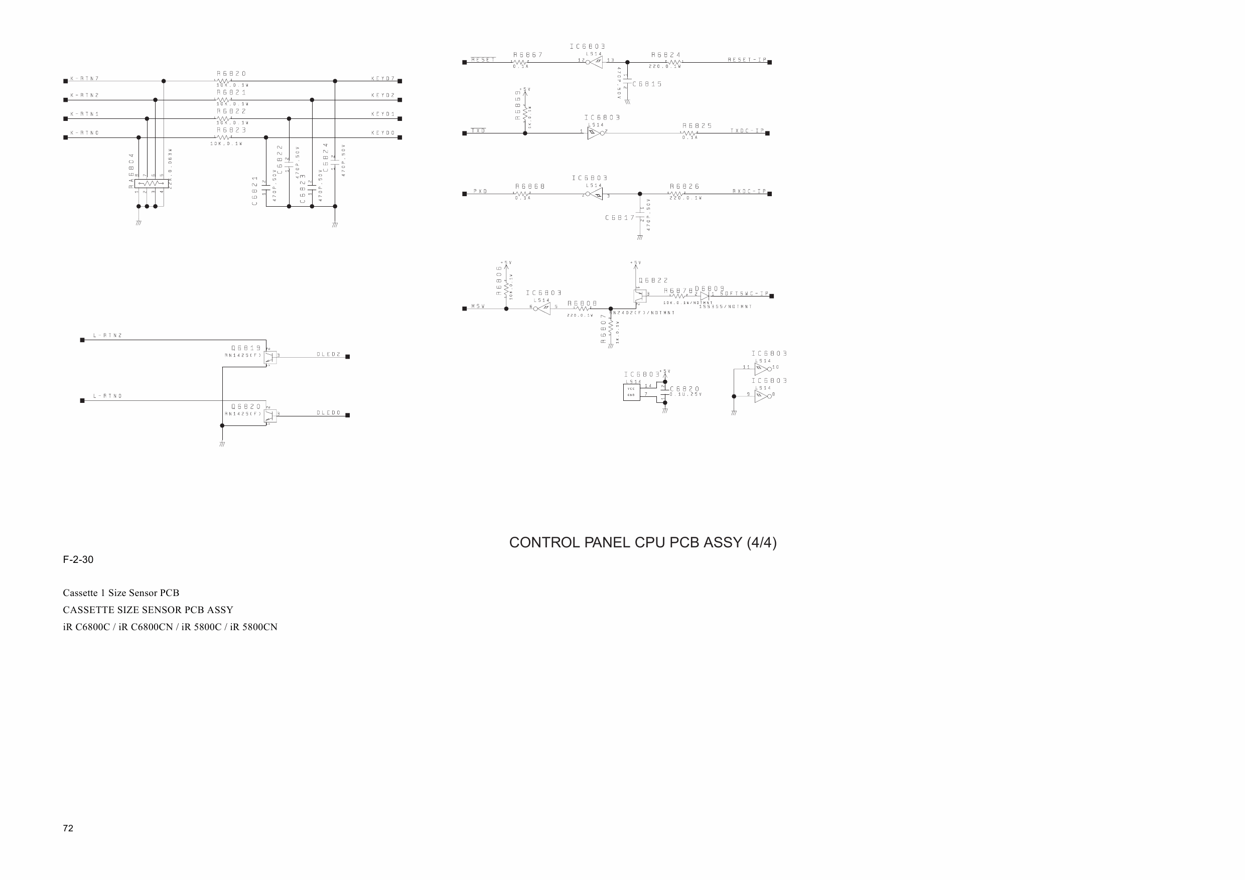 Canon imageRUNNER-iR 5800 6800 C CN Circuit Diagram-5